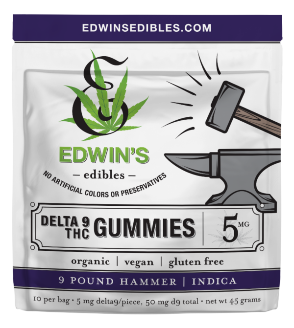 Edwin's Edibles 9 Pound Hammer - Indica - Delta 9 THC Gummies