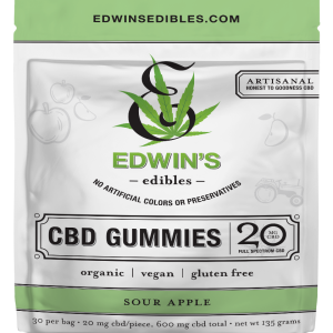 Edwin's Edibles Sour Apple CBD Gummies