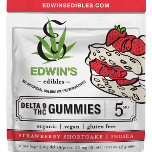 Edwin's Edibles Strawberry Shortcake - Indica - Delta 9 THC Gummies